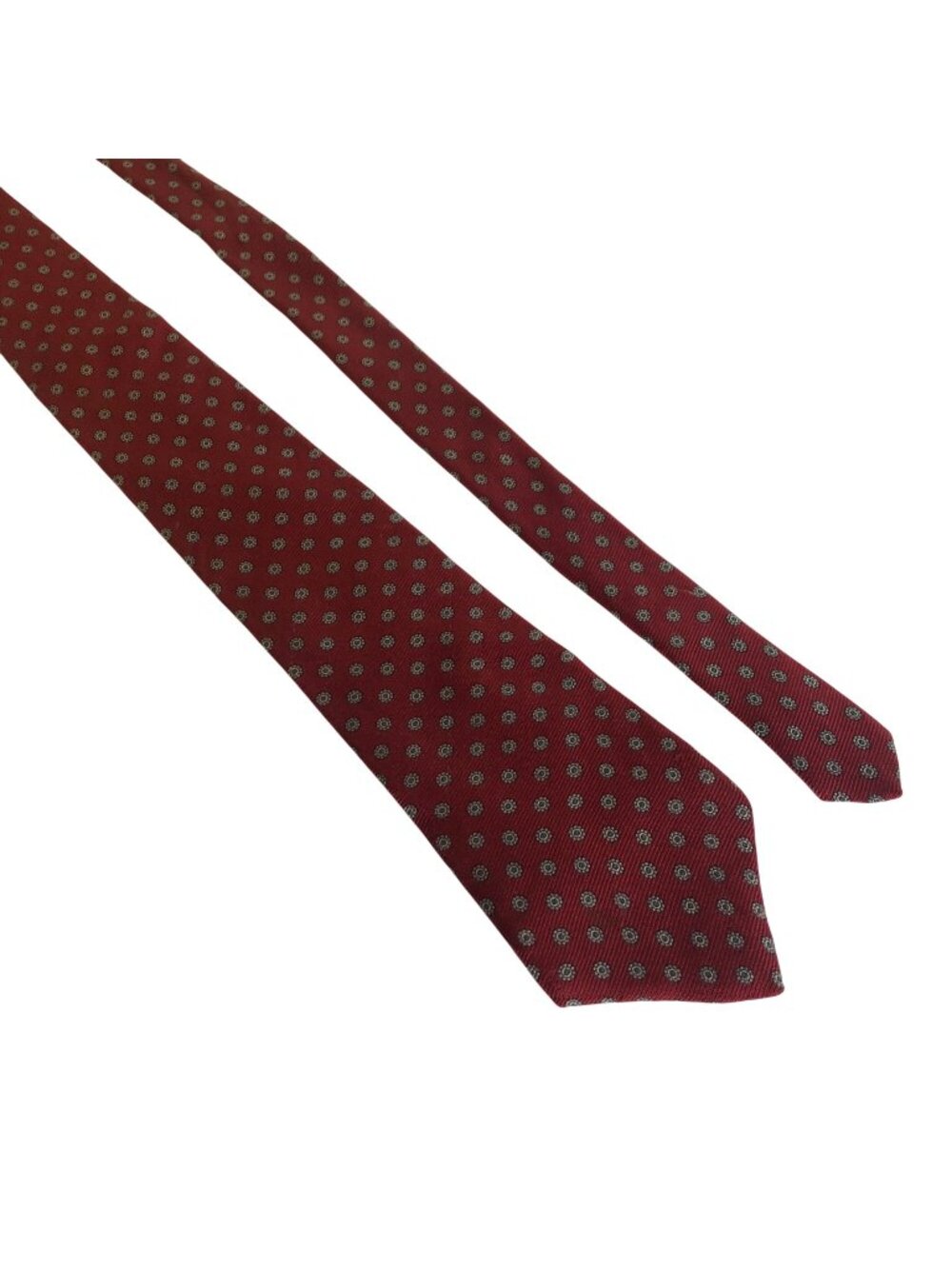 Westbury Collection Silk Tie Red Tan Floral Mens Necktie Office Work Formal Gift